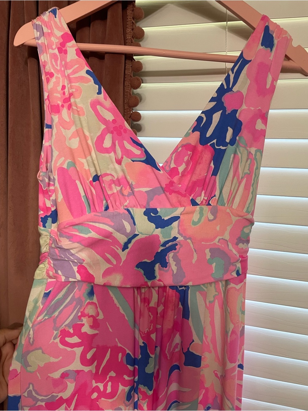 LILLY PULITZER Sloane Playa Hermosa Maxi Pink Dress Colorful size medium - Picture 3 of 8